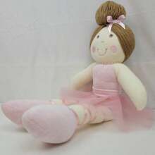 Ballerina Doll 50cm Skirt With Tulle And Various Prints Toys And Decorations - 玫瑰色薄紗裙芭蕾娃娃 - 查看 3