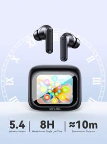 MZYJBL 真无线耳塞防噪音运动耳机 Hifi 立体声游戏耳机触控防水耳机 LED 全彩屏带麦克风 - 彩色 - 查看 3