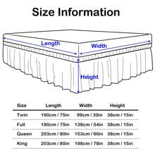 VOLTITO 1pc Elastic Bed Ruffle - Easy Wrap Around Ruffle - Microfiber Bed Skirt With Adjustable Elastic Belt 15 Inch Tailored Drop - Hotel Quality Bedskirt, Fade Resistant (T/F/Q/K) - Xám - Xem 3