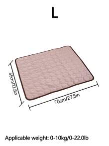 1 件多用途薄凉垫，透气可洗，适合夏季小型/中型/大型猫狗睡觉，薄垫设计，适合可爱宠物（重要提示：这是薄垫子，不是厚冰垫，适合在空调房间使用） - 棕色 - 查看 13