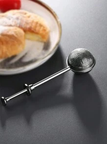 1pc Kitchen Flour Duster For Baking, One-Handed Operation, Stainless Steel Powdered Sugar Shaker Duster, Pick Up And Dust Flour Sifter