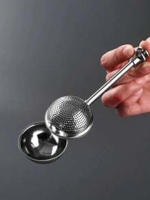 1pc Kitchen Flour Duster For Baking, One-Handed Operation, Stainless Steel Powdered Sugar Shaker Duster, Pick Up And Dust Flour Sifter