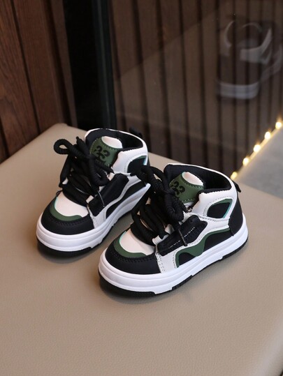 1 par de zapatos deportivos cómodos para niños para exteriores, zapatillas de correr con suela antideslizante de moda para niños, niñas, bebés, tenis casuales