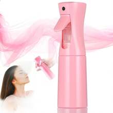 6 pièces/1 pièce Brumisateur continu pour cheveux, bouteille de vaporisateur vide fine petite Brume Bouteilles de vaporisateur pour produits coiffants bouclés, plantes (Noir)