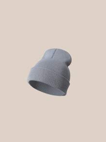 3pcs /1pc Women's And Men's Simple Knitted Hats, Solid-Color Fashionable Winter Hats Of Warm Color Worn By Both Men And Women In Winter, Elastic, Suitable For Size Head Circumference, Suitable For Daily Life, Outdoor Warmth, Christmas Gifts, New Year Gifts, Holiday Gifts - Multicolor - View 6