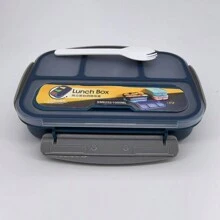 1入組4格便當盒，適用於微波爐/洗碗機/冰箱，非常適合校園和戶外用餐 - 彩色 - 查看 3