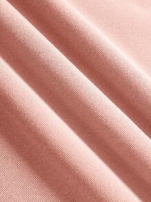 Tween 女童可爱彩色字母印花宽松休闲舒适长袖连帽衫和豹纹柔软长裤套装 - 粉色 - 查看 7