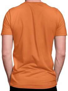 Canada T-Shirt Casual Oversized Streetwear Shirt 100% Cotton - 橘色 - 查看 3