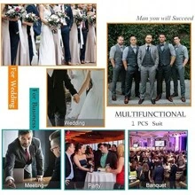 Mens White Floral Tuxedo Jacket Paisley Slim Fit Shawl Lapel Suit Blazer Jacket For Dinner Prom Party Wedding White - 白色 - 查看 7