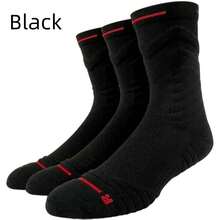 篮球袜 跑步袜 1-3 双 缓冲中筒袜 防水泡 吸湿排汗 运动徒步袜 - 彩色 - 查看 9