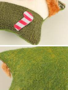 Đồ trang trí Giáng sinh 1 cái Đồ trang trí cây thông Noel hình ông già Noel và tuần lộc, Đồ trang trí ngôi sao năm cánh bằng vải nhung sáng tạo - Nhiều màu - Xem 5