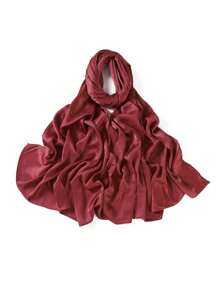 1 Peça Acessórios de Abaya de Alta Qualidade em Cor Sólida para Senhoras, Lenço de Crepe de Cetim de Seda com Brilho de Pedrinhas Strass, Xale Brilhante e Cintilante, Faixa para Cabeça de Mulher