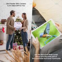 Bird Feeder With Camera Wireless Outdoor, Smart Bird Watching Camera, Auto AI Capture And Identify Bird Videos & Motion Detection, Bird House With Camera Ideal Gift For Bird Love Solar - 藍色 - 查看 7
