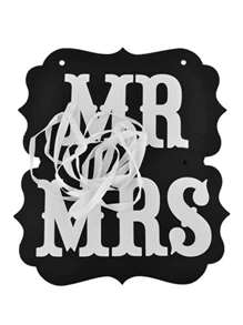 2 件/套派对纸质拍摄道具，拉旗，拉花，创意拍照道具，纸质 MR&MRS 卡，适用于婚礼派对装饰，婚纱拍摄，新娘和新郎，婚礼拉回旗 - 彩色 - 查看 6