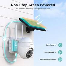 Cámara de seguridad inalámbrica BOIFUN 2K con alimentación solar para exteriores, cámara CCTV doméstica de batería con rotación de 360° - 1 - Ver 10