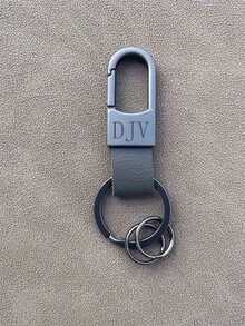 1 件定制激光雕刻名字钥匙扣，简约金属皮带夹，父亲节和母亲节的理想礼物