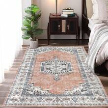 Boho Washable Runner Rug Entryway Rug Vintage Tri-Bal Non Slip Kitchen Rugs Bathroom Rugs Soft Rugs For Bedroom Throw Rugs Stain Resistant Carpet For Laundry Hallway - 橙色-8*10FT - 查看 9