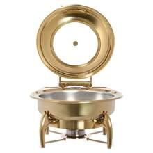 Chafing Dish Buffet Set 6.34Qt, Gold Stainless Steel Chafers And Buffet Warmers Sets For Parties, Events, Wedding, Camping, Dinner - 金色 - 查看 3