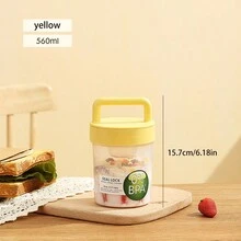 1pc Keep Fit Salad Meal Cup, Single/Double Layered Salad Container For Lunch, Portable Fruit And Vegetable Salad Cups Container With Fork & Salad Dressing Holder