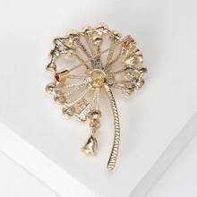 1pc Fashion Dandelion Brooch Pearl Flower Simple Shawl Accessory Pin - Dandelion - View 11