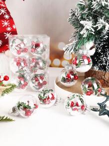 6 quả bóng treo trang trí Giáng sinh 6/8cm, bóng PET trong suốt, bóng trang trí tiệc Giáng sinh, cho cây thông Noel, nhà, trong nhà, ngoài trời, trung tâm thương mại, khách sạn, quán cà phê, nhà hàng, đồ trang trí treo, bộ hộp quà Giáng sinh, quà tặng, Giáng sinh, trang trí ngày lễ bóng Giáng sinh trang trí nhà sinh nhật đồ trang trí Giáng sinh trang trí phòng - Nhiều màu - Xem 10