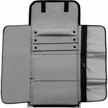 Mostruário Médio Misto Pasta Porta Joias Bijuterias Pano Aveludado Guarda Joias - Cinza - Visão 1