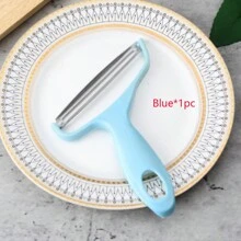 1 Miếng Tím Và Xanh Cải bắp Cái nạo - Miệng Rộng Dao gọt vỏ Đối với Dễ Và Bóc Của Sân vườn Rau , Nhà hàng Quân nhu - màu xanh lá - Xem 13