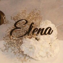 1pc Custom Acrylic Cake Topper Personalized Dessert Table Decor For Parties Unique Baking Accessory Personalized Christmas And Halloween Reusable Exquisite,High-Quality Custom,Personalized,Unique Ideal Gifts For Her Her,Boyfriend,Girlfriend,Dad,Mom,Family,Friends,Pets,Son,Daughter,School Students,Workers,Kids For Anniversaries,For Birthdays School,Home,Office - Multicolor - View 3