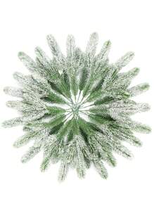 5/10/20 Pieces Of Cedar Picking Artificial Pine Needle Branches Winter False Flocking Branches Christmas Green Spray Handicraft Wreath Wreath, Halloween, Halloween Decoration