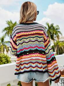 Women's Casual Knit Pullover - Multicolor - View 2