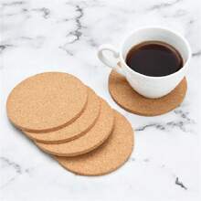 10 件/套圆形和方形软木杯垫，直径 9 厘米和 10 厘米，适用于家庭、办公室、厨房、DIY 隔热垫 - 10pcs - 查看 9
