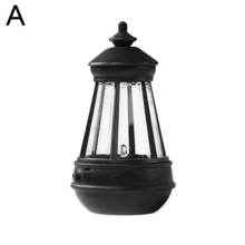 Yard Outdoor Solar LED Lantern With Waterproof Hanging LED Light For Garden Décor And Fence Passage - Black - View 9