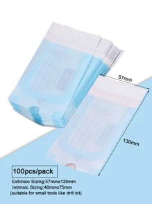 100 Stück Nagelpflege Sterilisationsbeutel, 5 Größen selbstversiegelnde Sterilisationsbeutel für Maniküre- und Pediküre-Werkzeuge, Einweg-Aufbewahrungsbeutel für Pinzetten, Nagelhautschiebers, Scheren, Nagelkunstwerkzeuge
