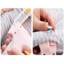 1pc Micro Stitch Gun For Clothing+Nightglow Buckle 50+Glue Needle 660, Quick Clothing Repair Tool, Mini Sewing Machine Can Immediately Connect Button Clothes, Made Of Easy To Clean Polypropylene Material, And Comfortable Quilt Clip Set - Pink - View 7