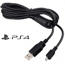 Ps4 Playstation 4 Play 4 Controller Charging Cable With V8 Filter Micro USB 1.80m Fast Charging - 黑色 - 查看 2