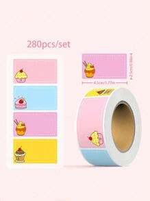 Set de 280 piezas, Etiquetas con nombre de estudiante lindas, Etiquetas con nombre personalizadas, De vuelta a la escuela, Útiles escolares, Escuela, Notas adhesivas, Útiles escolares estéticos, Papelería - Multicolor - Ver 11