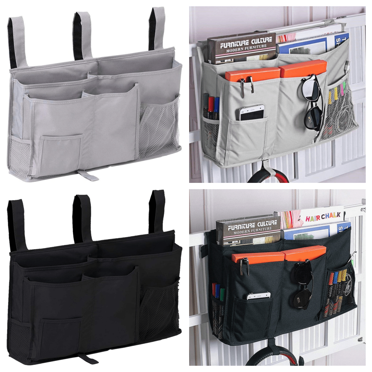 Bedside Ball Organizer Hanging Storage Bag, Essential For Girl Dorm