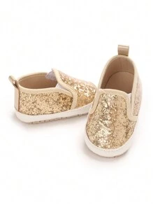 防滑软底运动鞋，适合 0-12 个月的初学走路的婴儿