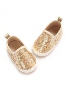 防滑软底运动鞋，适合 0-12 个月的初学走路的婴儿