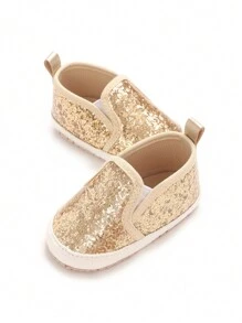 防滑软底运动鞋，适合 0-12 个月的初学走路的婴儿