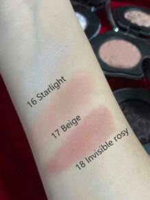 GIRLCULT 3.0克（0.11盎司）Mood腮红 - 18号，隐形、轻盈、丝滑粉霜质地，哑光或珠光妆效，持久显色，全天持妆，礼盒包装 - 18 Invisible rosy - 查看 3