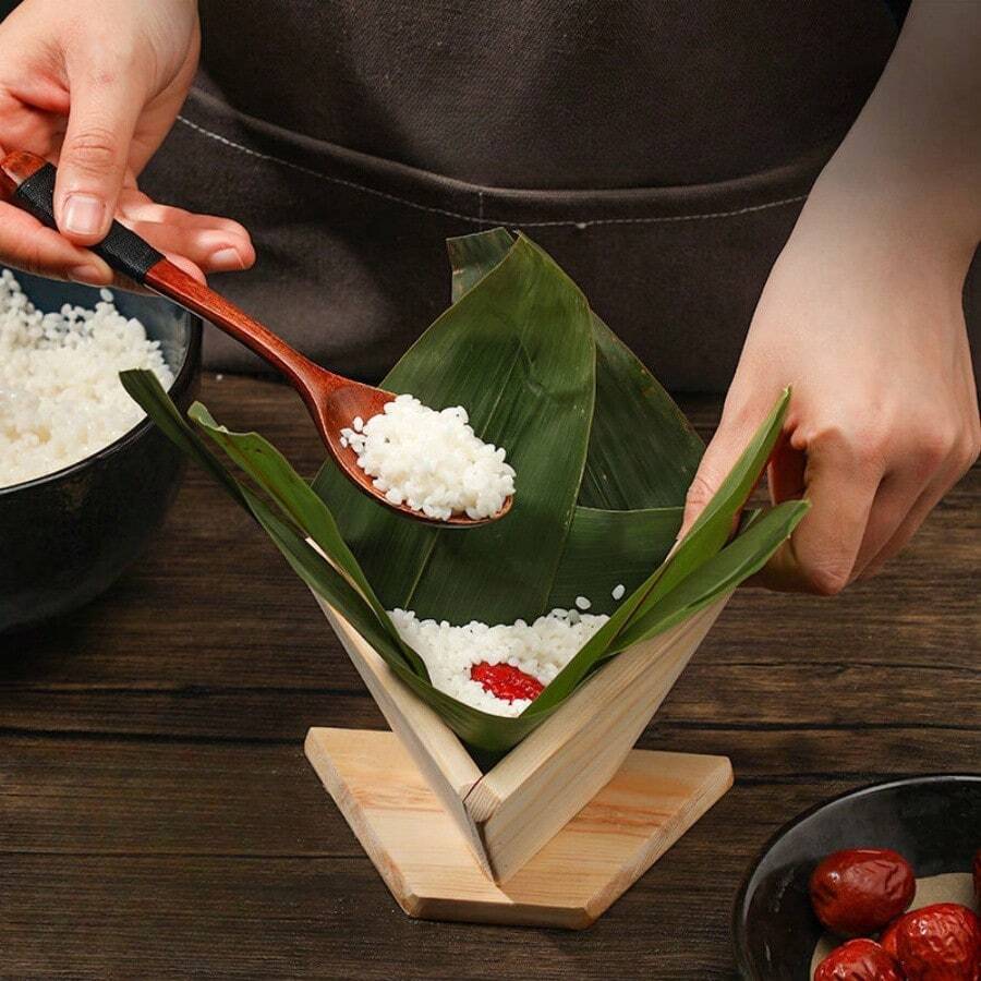 1个,端午节粽子模具,家庭手工新手包粽子模具,三角/四角手工手掌模型,包粽子厨房小工具,厨房用品。 - 彩色 - 查看 1