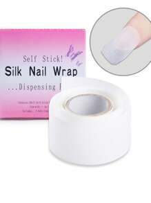 1 Rollo de cinta adhesiva de fibra de vidrio y seda para reparación de uñas, autoadhesiva, anti daños, para grietas y roturas de uñas, refuerzo y reparación instantánea (100X3cm/Rollo), Suministros para uñas, Herramientas para uñas, Herramientas de arte de uñas, De vuelta a la escuela, Uñas, Herramientas para uñas postizas, Herramientas de manicura y pedicura - Blanco - Ver 5