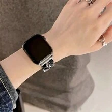 New PU Leather Splice Watch Band Compatible With 38mm 40mm 41mm 42mm 44mm 45mm 49mm Watches, Fashionable Handmade Strap Suitable For Watch Series SE9 8 7 6 5 4 3 2 1 Replacement Wristband