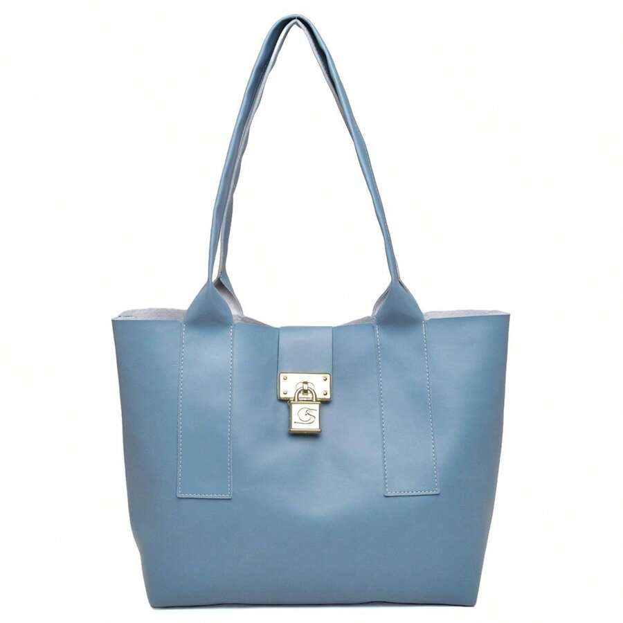 Gaby Show Women's Padlock Bag - 藍色 - 查看 1