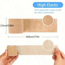 3pcs Breathable Versatile Self-Adhesive Elastic Bandage - Non-Woven Fabric For Sports Use - Perfect For Holidays