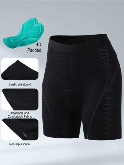 BEROY Women's Cycling Underwear Padded Bike Shorts Lightweight Mesh Biking Padding Briefs Spin Biker Riding Liner