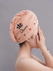 1/2/3 Stück bestickter Korallenfleece saugfähiger und schnell trocknender Badekappe, Gesichtsmaske Haarband, weiche saugfähige Duschhaube, Cartoon Badekappe, Einheitsgröße Duschhandtücher für Schönheitssalon, Hotel, Sport, Zuhause Essentials, Handtuch, Haut- und Haarpflege Handtuch Wrap