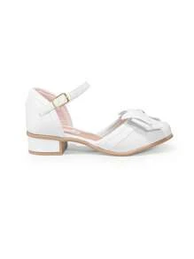 Little toe Kids Heeled Sandals - White - View 5