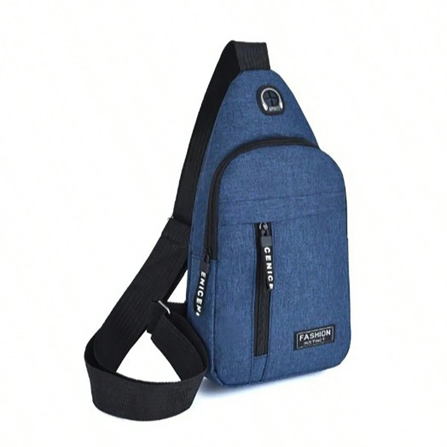Men's Crossbody Shoulder Bag Sports Casual Backpack - 藍色 - 查看 1